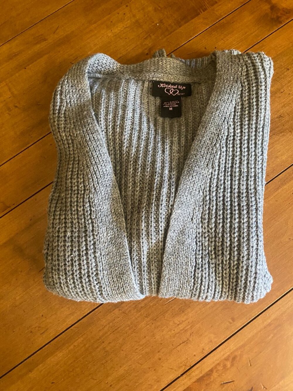 Women's Gray Knit Sweater Medium - Picture 9 of 9
